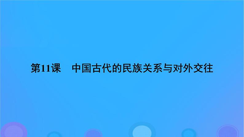 2022秋新教材高中历史第四单元民族关系与国家关系第11课中国古代的民族关系与对外交往课件部编版选择性必修1第6页