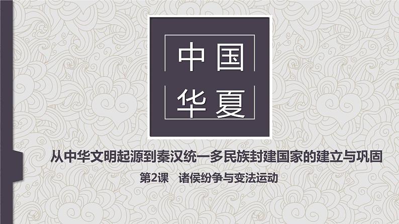 第2课 诸侯纷争与变法运动 课件01