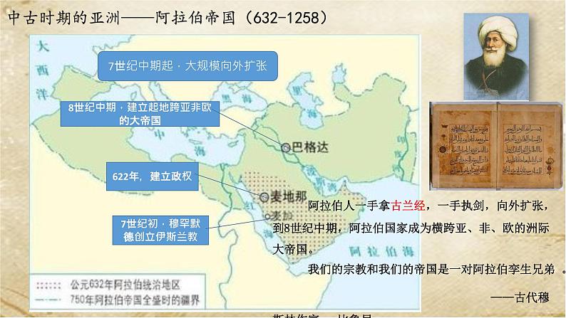2021-2022学年统编版(2019)高中历史必修中外历史纲要下册第4课 中古时期的亚洲 课件第5页