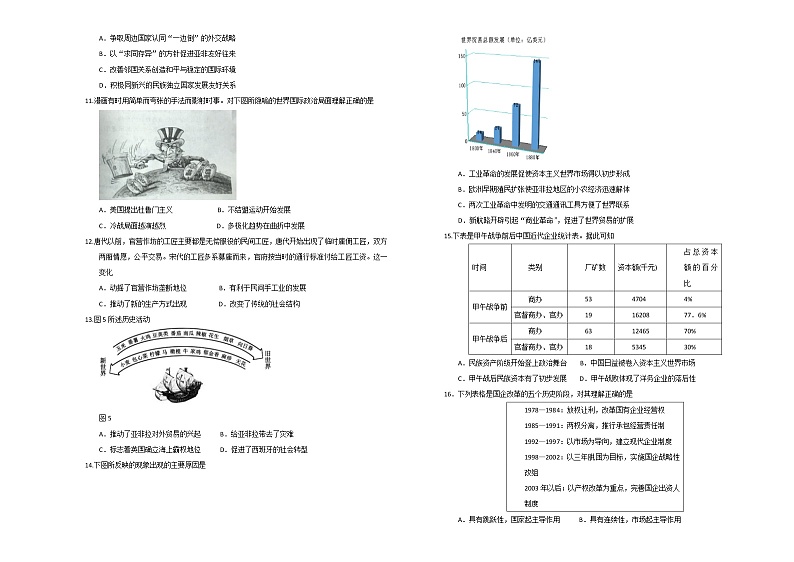 2020江西名师联盟高三上学期第一次模拟考试历史试题含解析第2页