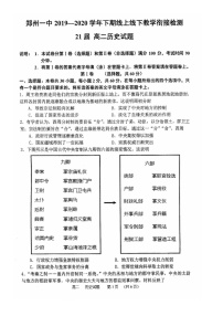 2020郑州一中高二下期线上线下教学衔接检测历史试题扫描版含答案