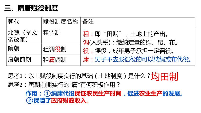 2022-2023学年高中历史统编版(2019)选择性必修一第16课 中国赋税制度的演变课件06