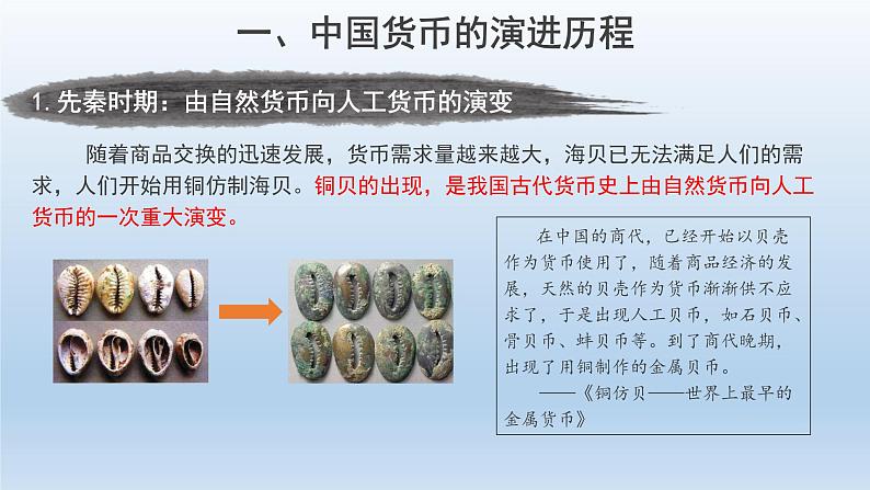 2022-2023学年高中历史统编版(2019)选择性必修一第15课 货币的使用与世界货币体系的形成 课件第4页