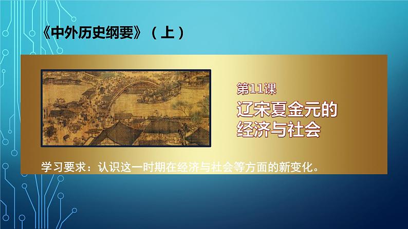 第11课 辽宋夏金元的经济与社会 课件第1页