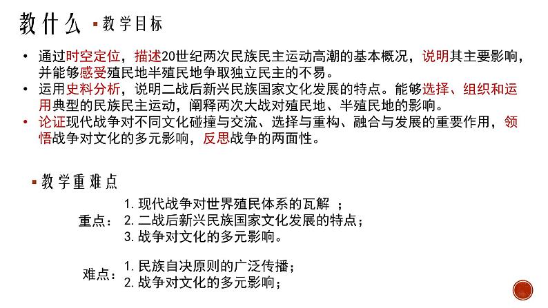第8课 现代战争与不同文化的碰撞和交流 说课课件第4页