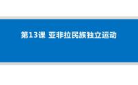 高中历史人教统编版(必修)中外历史纲要(下)第13课 亚非拉民族独立运动教案配套ppt课件