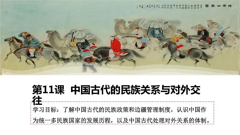 第11课 中国古代的民族关系与对外交往 课件第1页