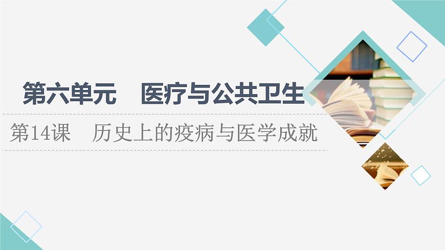 統(tǒng)編版高中歷史選擇性必修2第6單元第14課歷史上的疫病與醫(yī)學(xué)成就課件第1頁