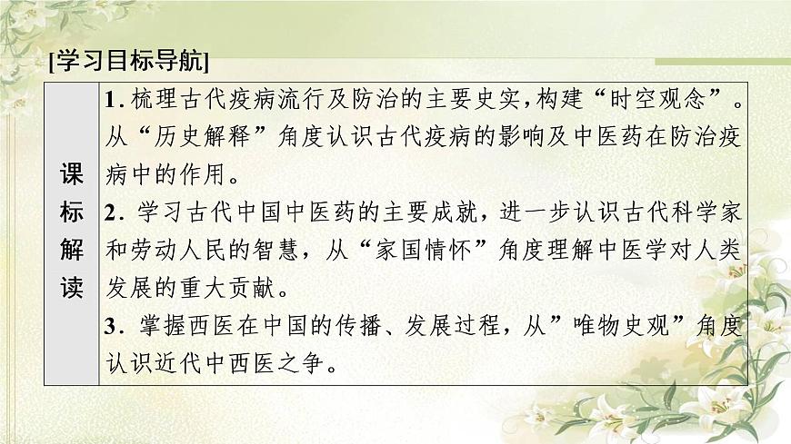 統(tǒng)編版高中歷史選擇性必修2第6單元第14課歷史上的疫病與醫(yī)學(xué)成就課件第2頁