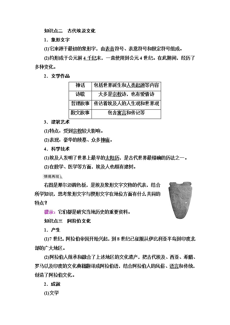 统编版高中历史选择性必修3第2单元第3课古代西亚、非洲文化课件+学案+练习含答案03