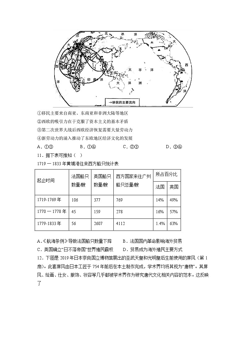【高考专题复习】高考历史专题复习-专题24《文化交流与传播》典例卷(含解析)(新教材新高考)03