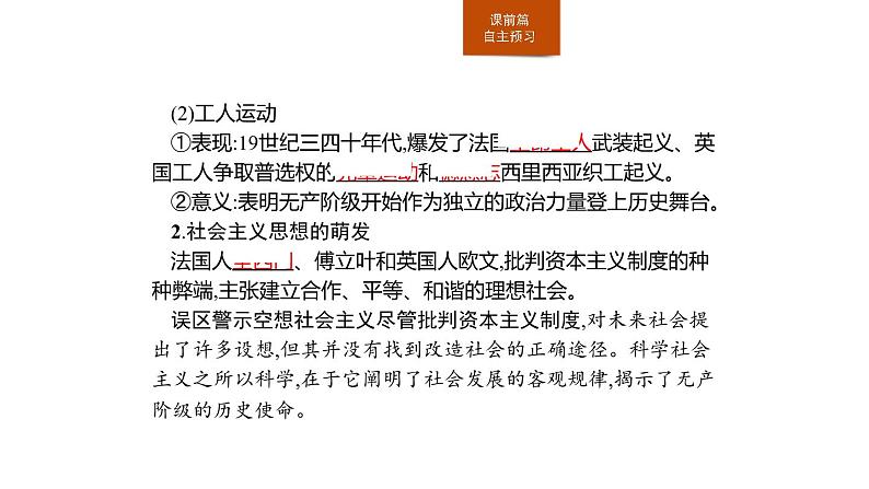 人教版高中历史下册第五单元《第11课 马克思主义的诞生与传播》第4页