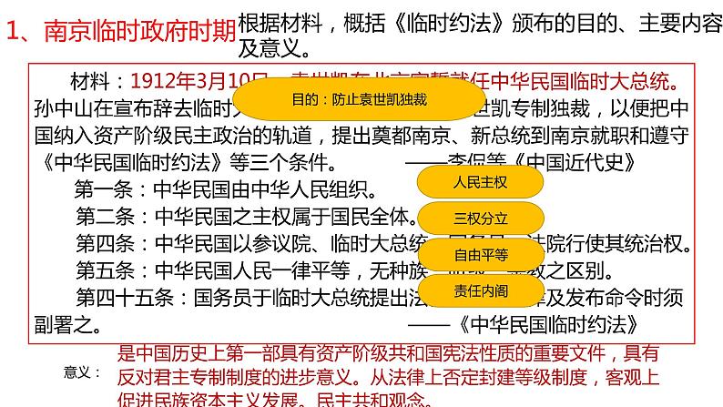 第3课 中国近代至当代政治制度的演变 课件03