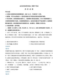 2023宜昌协作体高三上学期期中联考历史试题含解析