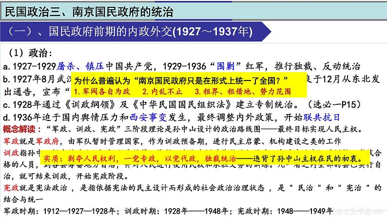 民国时期的政治、经济与文化课件--2023届高三统编版(2019)历史一轮复习第8页