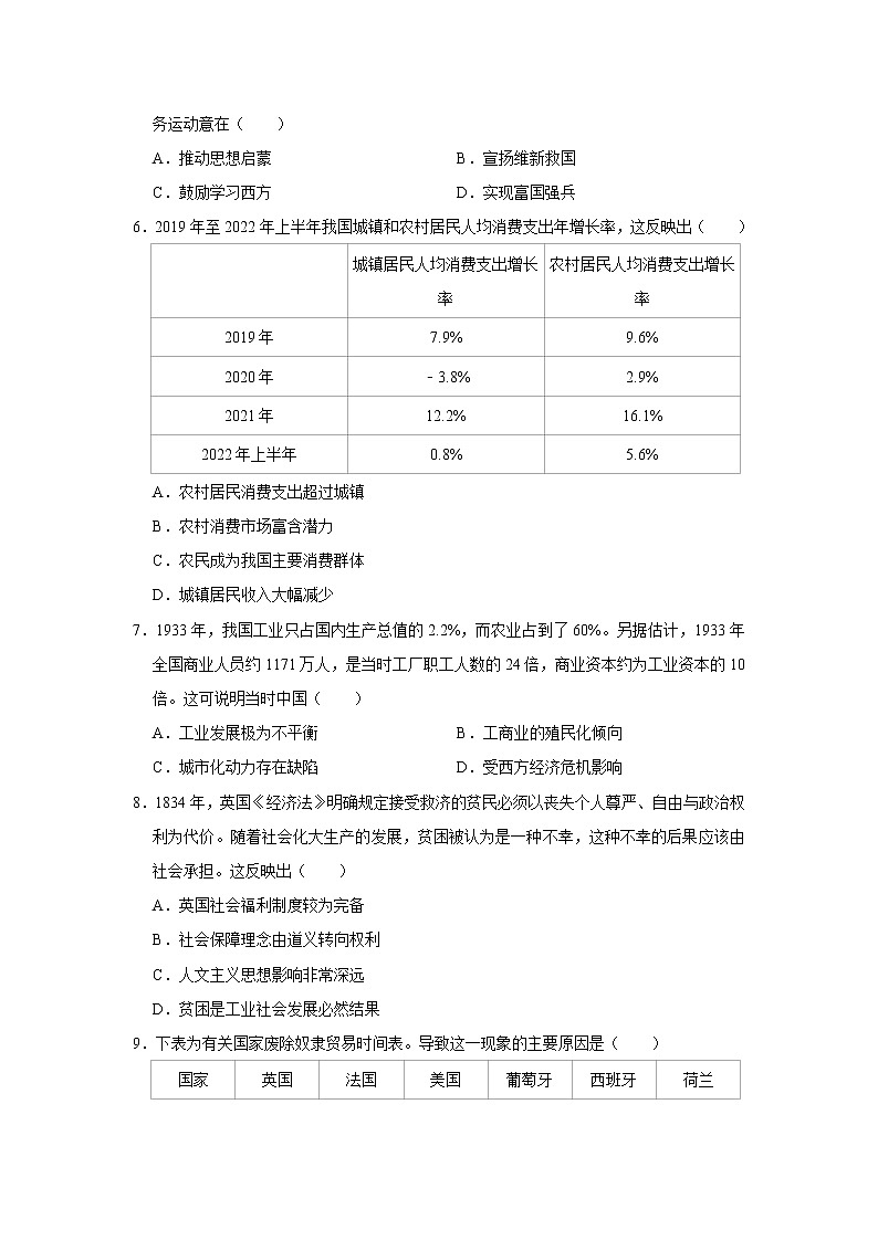第五课 工业革命与工厂制度练习题第2页
