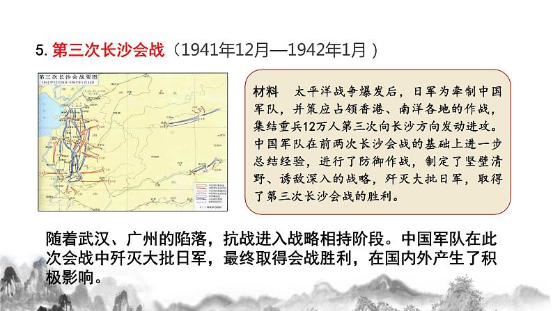 部编版高中历史必修《中外历史纲要》上册第24课全民族浴血奋战与抗日战争的胜利课件第6页
