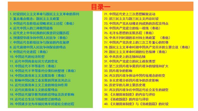 中国近代史主干知识梳理与重难点归纳课件--2023届高三统编版（2019）历史一轮复习02