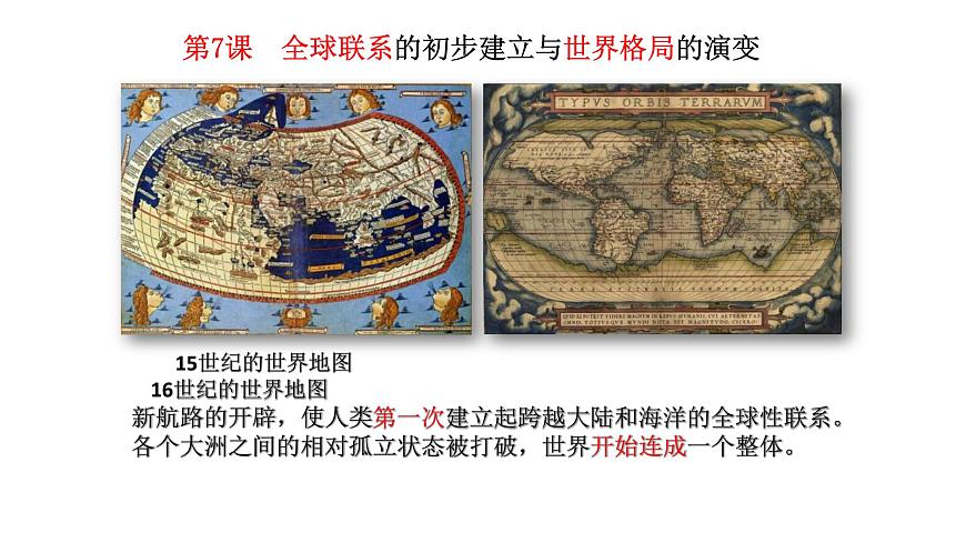 第7課全球聯(lián)系的初步建立與世界格局的演變課件--2021-2022學(xué)年高中歷史統(tǒng)編版2019必修中外歷史綱要下冊(cè)第1頁