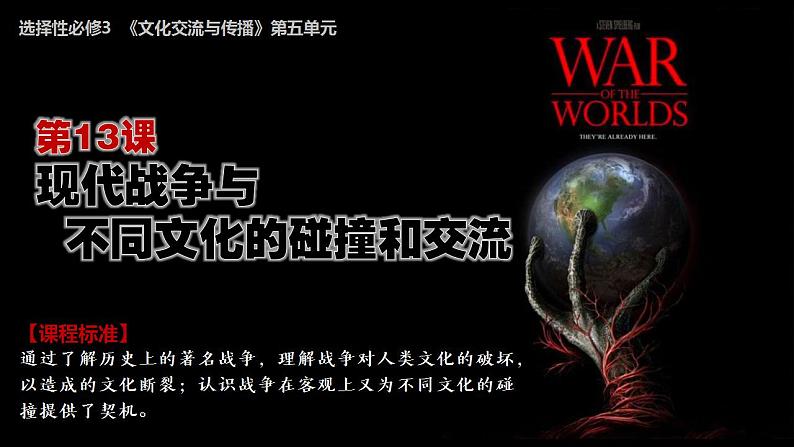 第13课 现代战争与不同文化的碰撞和交流 课件--2021-2022学年高中历史统编版(2019)选择性必修三文化交流与传播02
