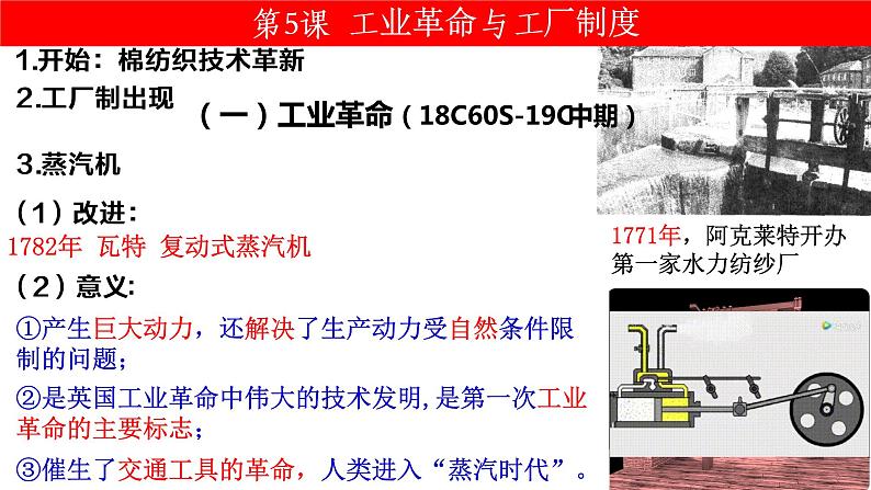 第5课 工业革命与工厂制度 课件--2022-2023学年高中历史统编版(2019)选择性必修二经济与社会生活第7页