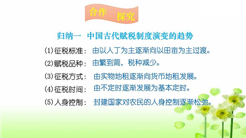 第16课 中国赋税制度的演变 课件04