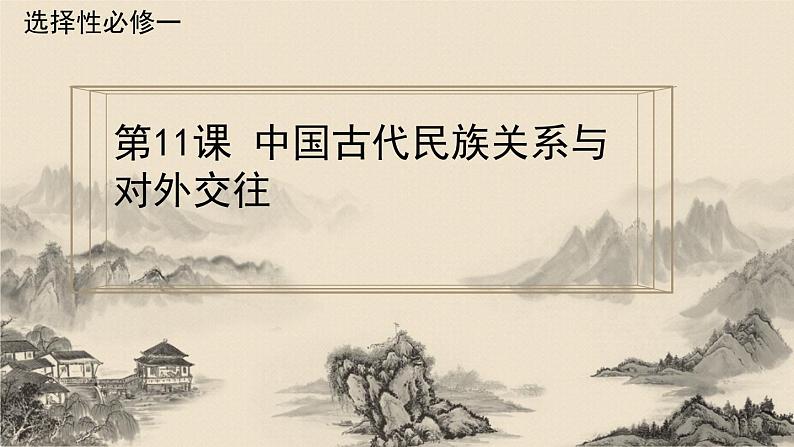 选必1第11课中国古代的民族关系与对外交往课件第1页