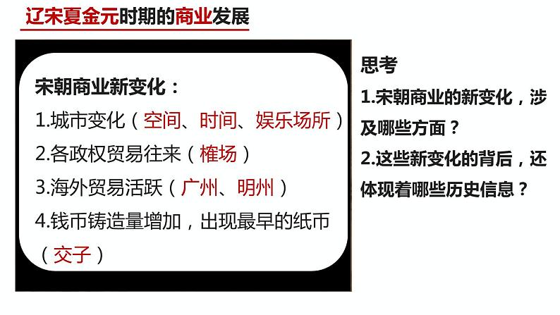 课件:必修上 辽宋夏金元的经济与社会第8页