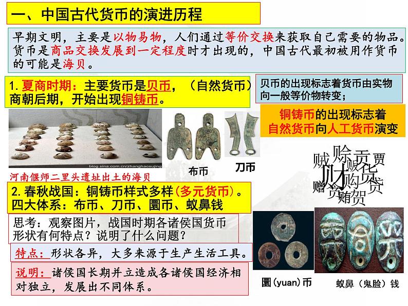 第15课 货币的使用与世界货币体系的形成 课件--2023届高三历史统编版(2019)选择性必修一国家制度与社会治理一轮复习03