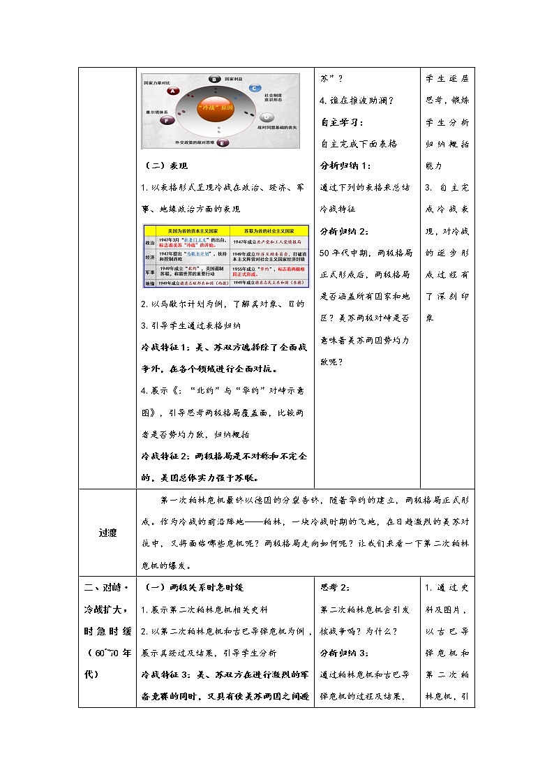 必修下+《冷战下的德国——冷战与国际格局的演变》第3页