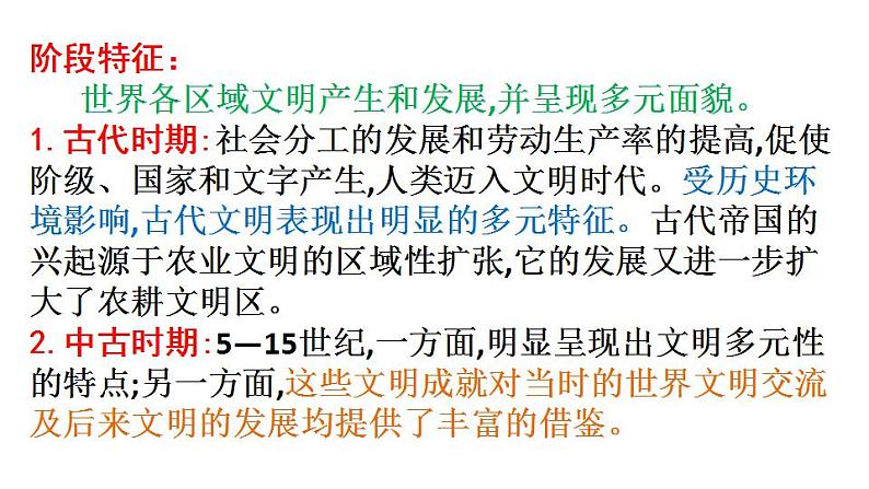 2023届高三统编版(2019)必修中外历史纲要下一轮复习第1、2课 古代文明的产生、发展与交流 课件第3页