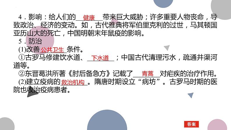 第14课 历史上的疫病与医学成就 课件--2022-2023学年高中历史统编版(2019)选择性必修二经济与社会生活06