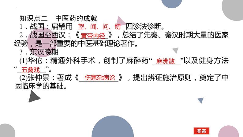 第14课 历史上的疫病与医学成就 课件--2022-2023学年高中历史统编版(2019)选择性必修二经济与社会生活07