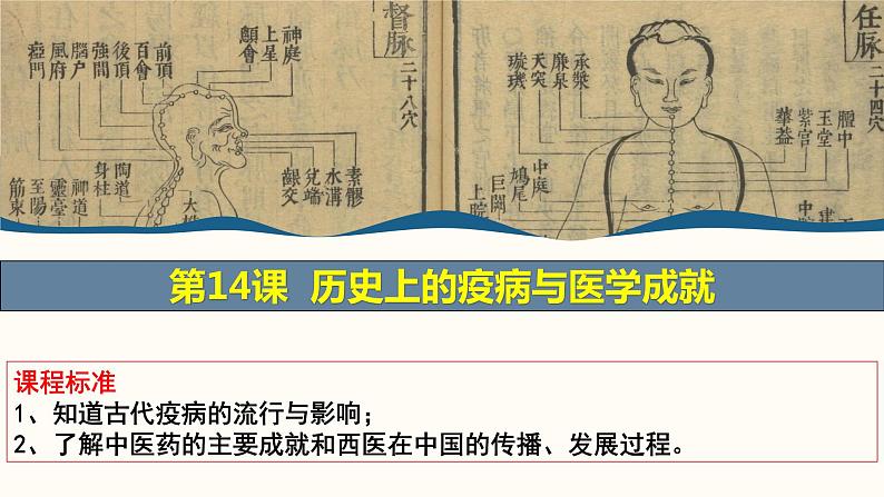 第14课 历史上的疫病与医学成就课件--2022-2023学年高中历史统编版选择性必修二第1页