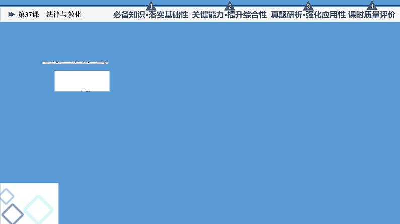 高中历史第37课 法律与教化 课件 练习题02