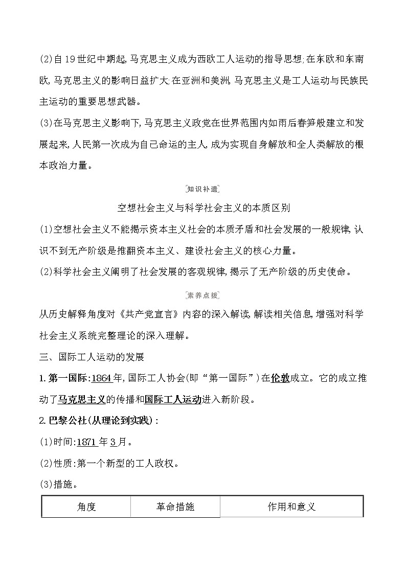 高中历史课题37 马克思主义的诞生与传播 教案03