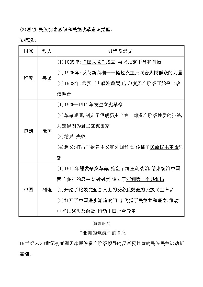 高中历史课题39 亚非拉民族独立运动 教案第3页