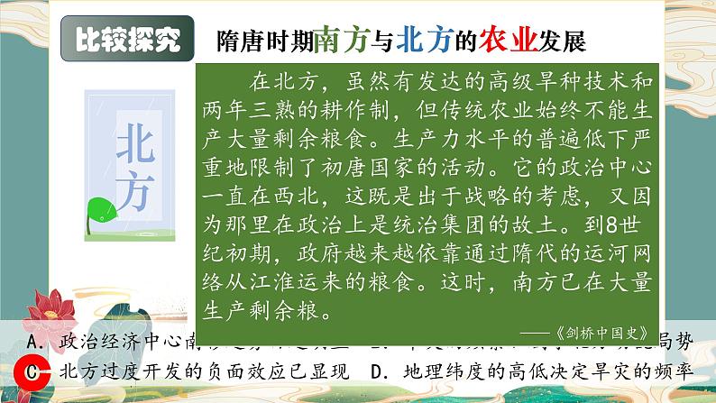 高中历史专题06 中华文明的发展(隋唐经济 思想文化) 课件PPT第6页