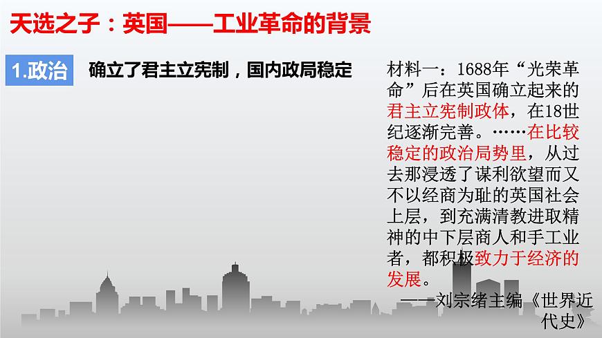 第10課影響世界的工業(yè)革命 課件--2021-2022學(xué)年統(tǒng)編版(2019)高中歷史必修中外歷史綱要下冊(cè)第4頁(yè)