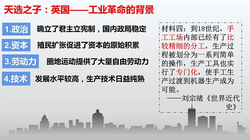 第10課影響世界的工業(yè)革命 課件--2021-2022學(xué)年統(tǒng)編版(2019)高中歷史必修中外歷史綱要下冊(cè)第7頁(yè)