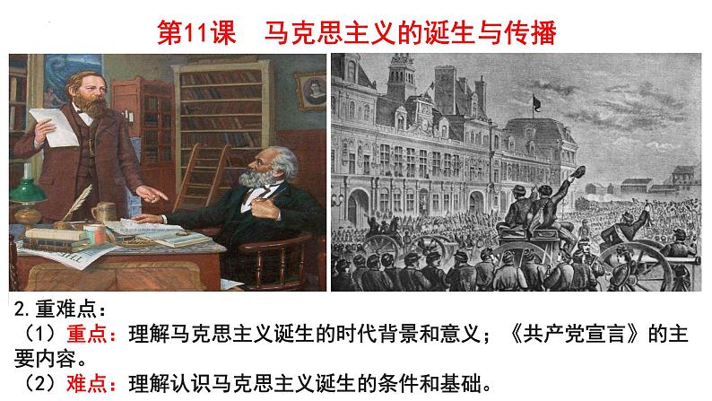 第11课 马克思主义的诞生与传播 课件--2021-2022学年高中历史统编版2019必修中外历史纲要下册第3页