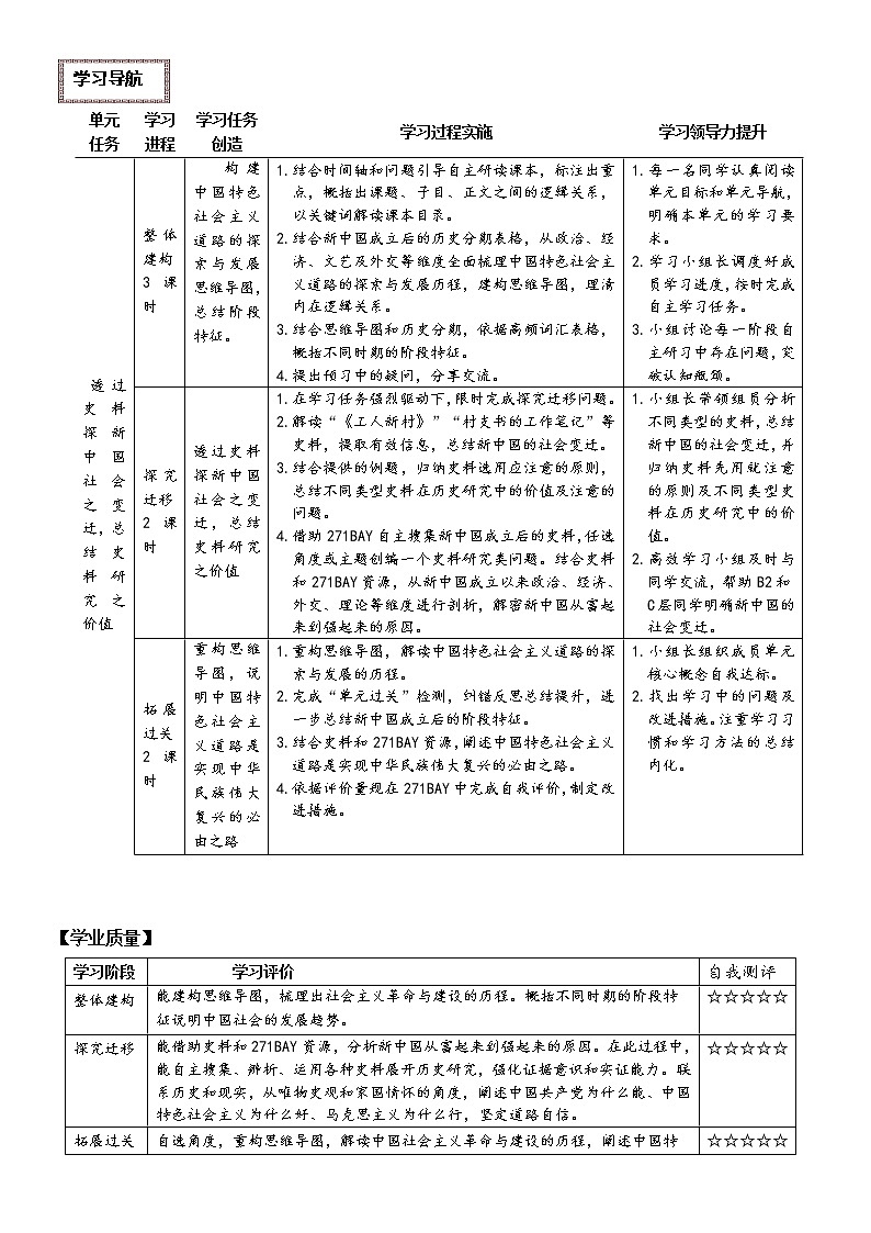 社会主义革命与建设 复习学案--2023届高考统编版历史一轮复习第3页