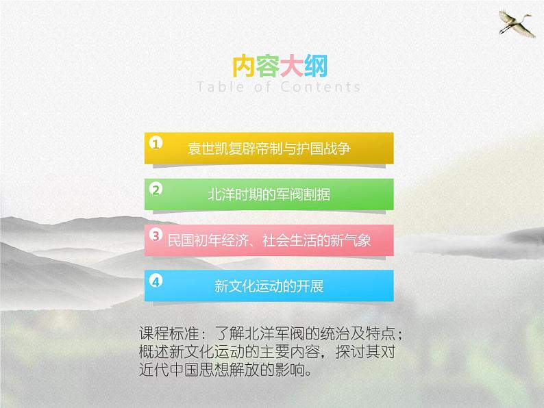 高中历史人教统编版中外历史纲要(上)第20课 北洋军阀统治时期的政治、经济与文化 课件+教学设计+课后精炼02