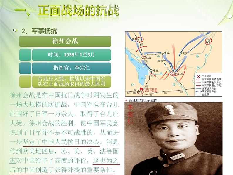 高中历史人教统编版中外历史纲要(上)第24课 全民族浴血奋战与抗日战争的胜利 课件+教学设计+课后精炼07