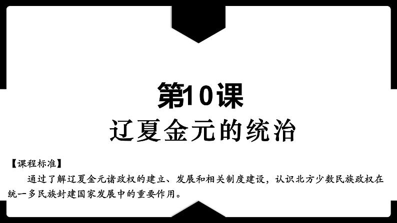 第10课 辽夏金元的统治(课件)-【魅力中国史】2022-2023学年高一历史同步【课件+教案】精品实用教学课件(中外历史纲要上)01