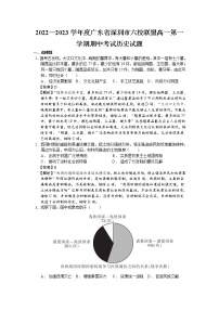2022-2023学年广东省深圳市六校联盟高一第一学期期中考试历史试题（解析版）
