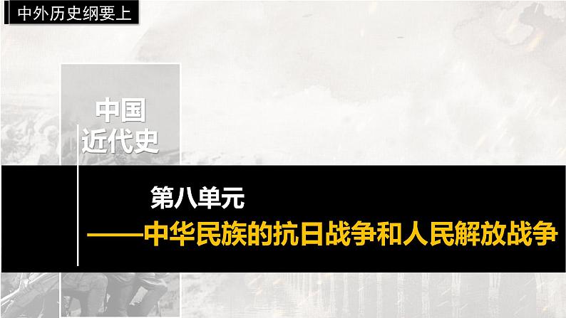 第23课++从局部抗战到全面抗战(教学课件)-2022-2023学年高一历史同步备课系列(统编版中外历史纲要上)第1页