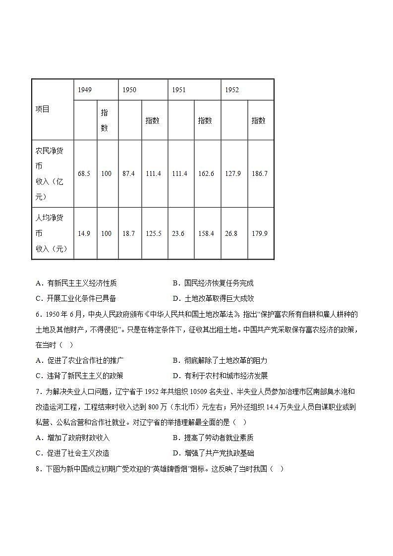 第26课+中华人民共和国成立和向社会主义的过渡(同步备课+分层作业)高一历史同步备课系列(统编版中外历史纲要上)02