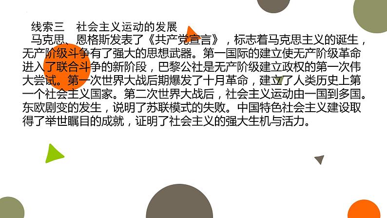 专题十一 阳光大道——民族解放运动与国际共产主义运动发展 课件--2023届高考统编版历史二轮复习第6页