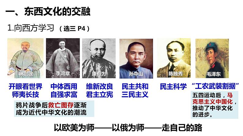复习课件:晚清时期的文化融合、传承和保护课件--2023届高考统编版历史一轮复习02